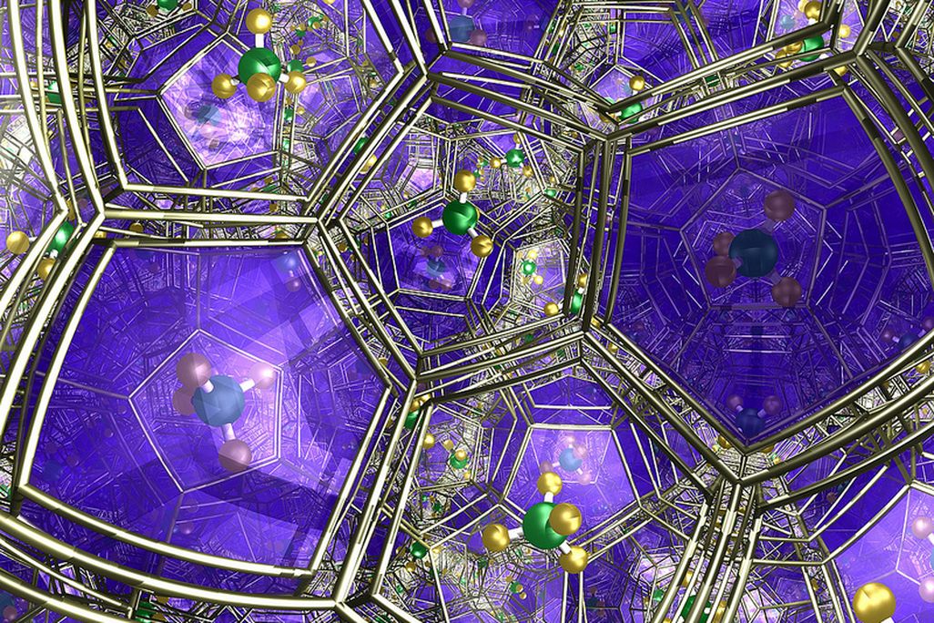 An artist’s rendering of methane