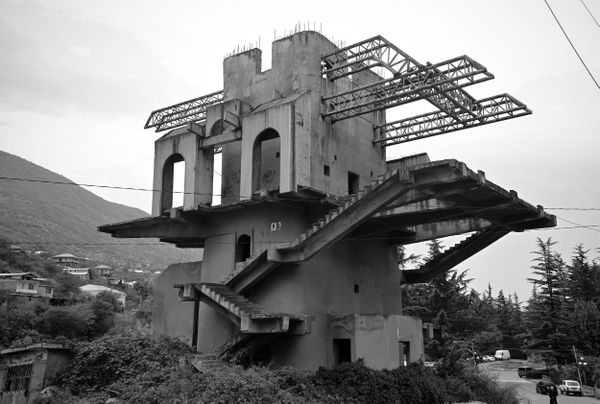 Soviet Remnant: Abandoned Concrete Geometry thumbnail