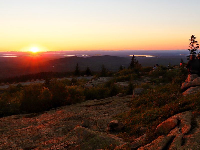 Sunset at Cadillac Mountain Acadia National Park | Smithsonian Photo ...