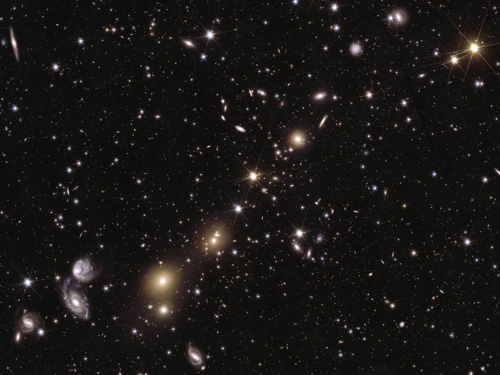 an area of the mosaic released by ESA’s Euclid space telescope
