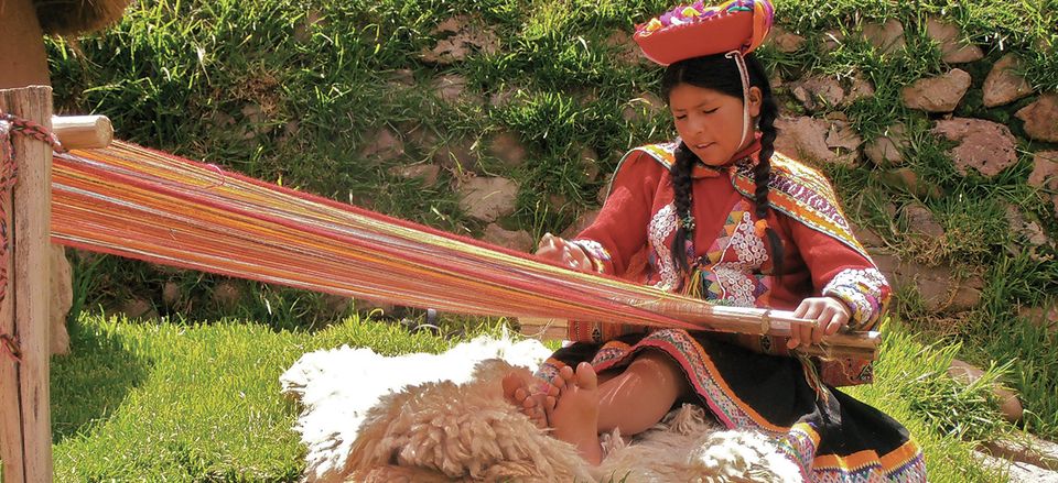  Weaving is a time-honored tradition in Peru. 
