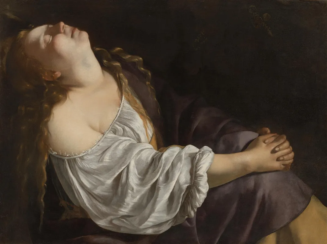 Mary Magdalene in Ecstasy, Artemisia Gentileschi, circa 1625