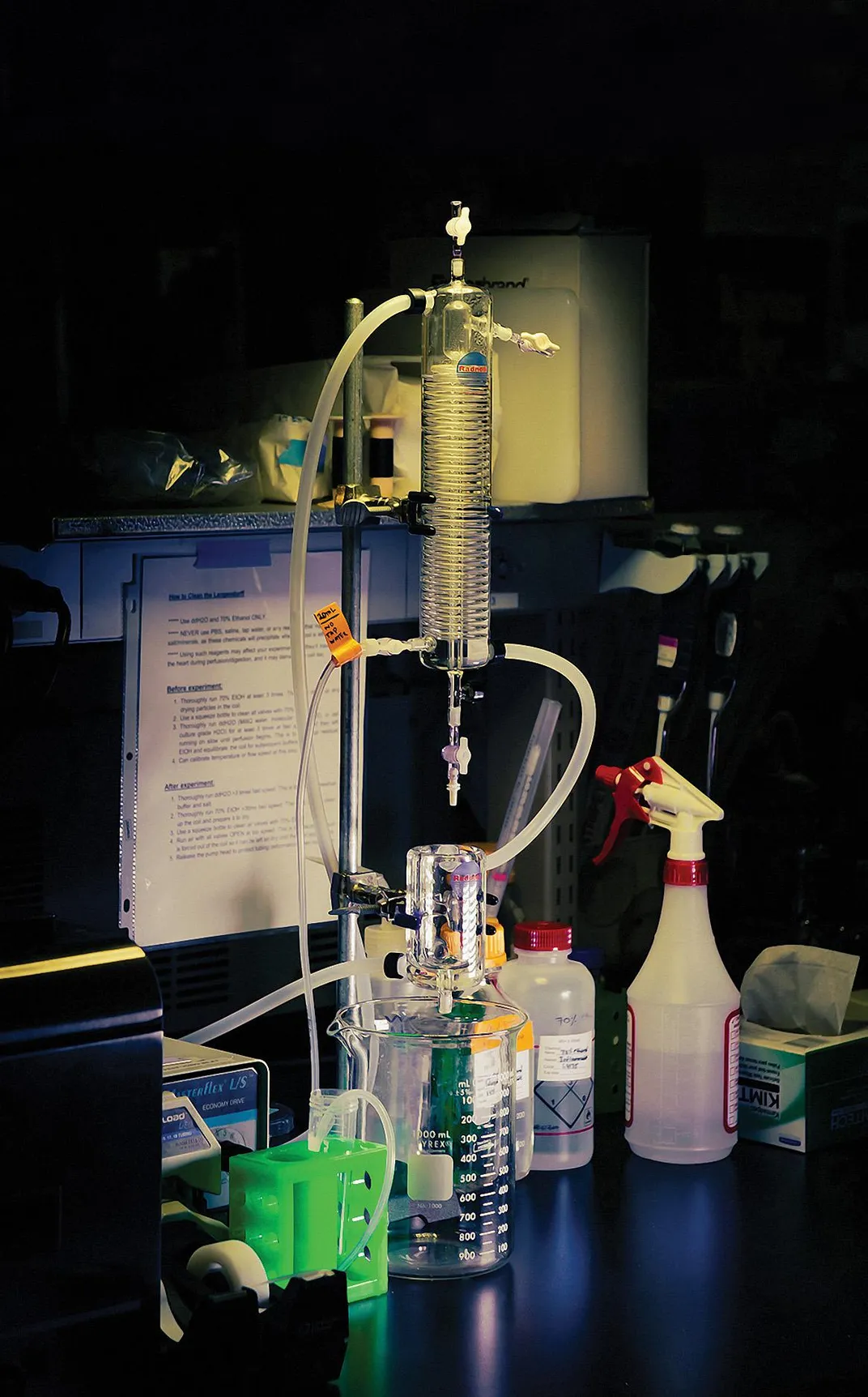 Equipment in Chaudhry’s lab 
