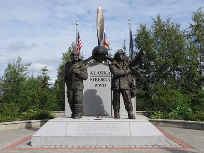 The ALSIB Memorial in Fairbanks.