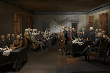 Bartlett Frost's Declaration of Independence diorama, copy after John Trumbull