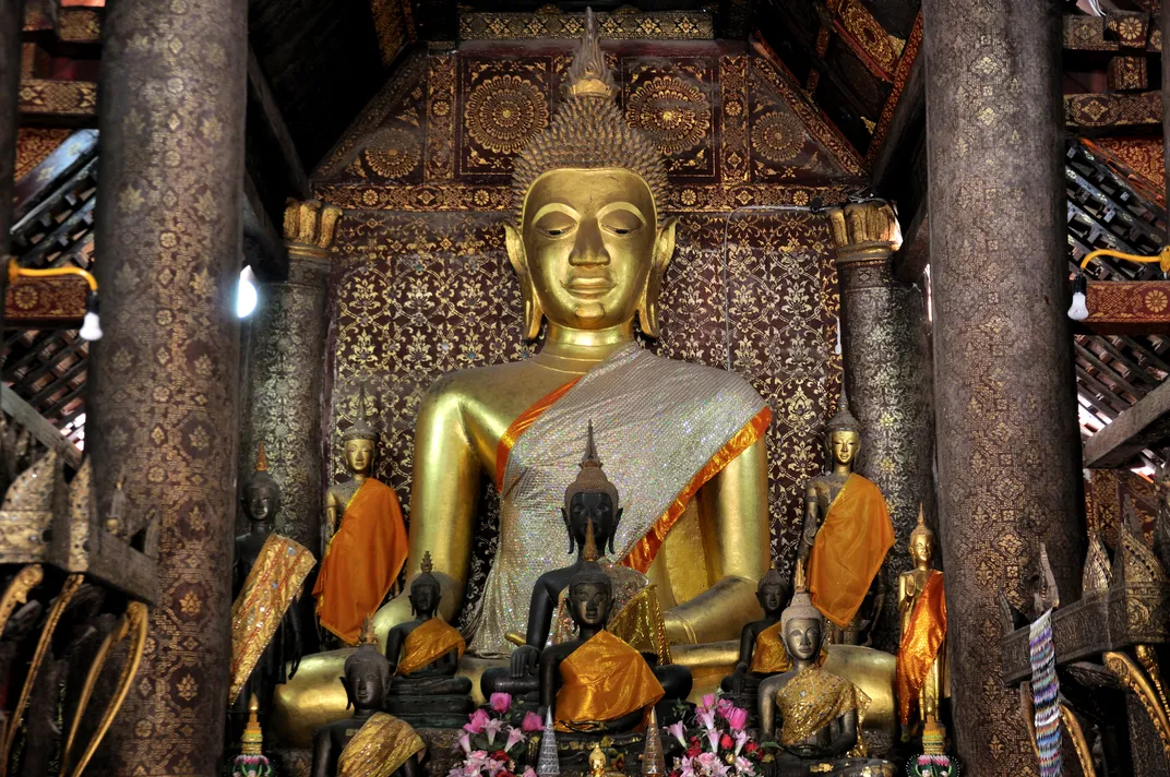 Buddha at Wat Xieng Thong Temple, Luang Prabang