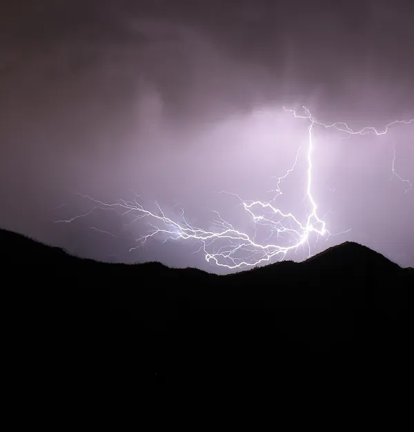 Lightning over the Tucson Mountains thumbnail