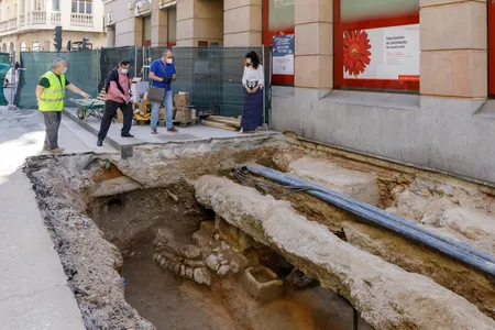 Archaeologists found a skull fragment, femur and other human remains on the fifth day of the excavation. 