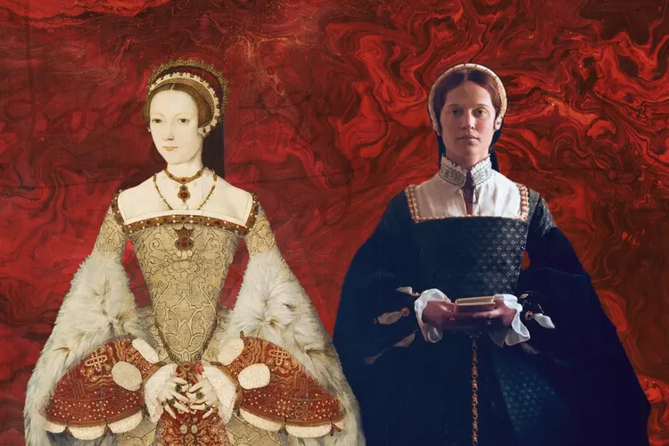 Illustration of Catherine Parr and Alicia Vikander as Catherine Parr