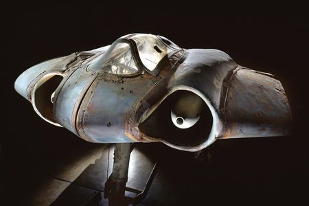 The center section of one of the most unusual aircraft of World War II.