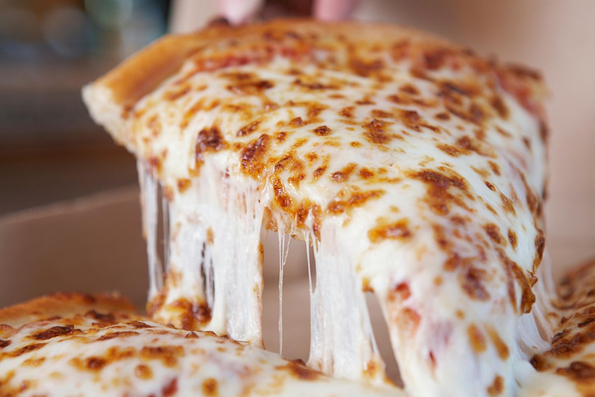 Cheesy pizza Scientists Figure Out Why Mozzarella Is the Perfect Pizza Cheese