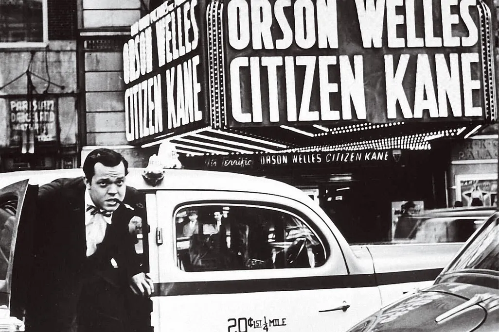 Orson Welles at the premiere of Citizen Kane