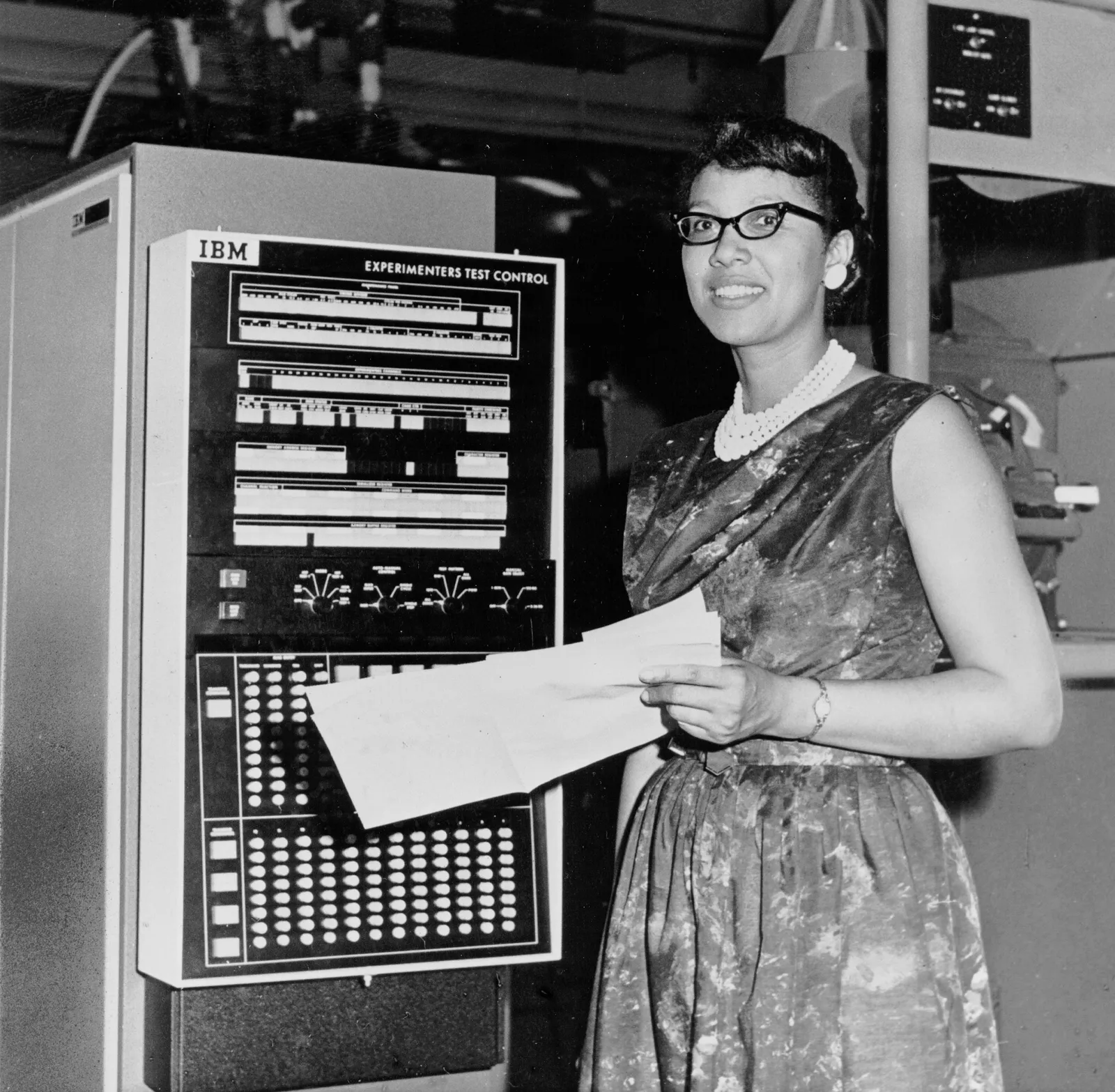 nasa scientist on a computer