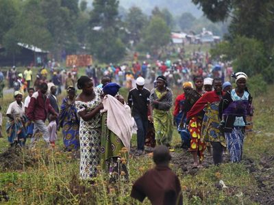Congo's second civil war ended in 2003, but ongoing conflict has left millions displaced. Two million were forced from their homes in 2012, for instance, due to violence in the eastern part of the country.