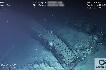 During atomic bomb testing at Bikini Atoll, military equipment was placed onboard the USS Nevada to help assess the damage doled out by the nuclear blasts. This is one of four tanks that survived a 23-kiloton surface blast and a 20-kiloton underwater blast.
