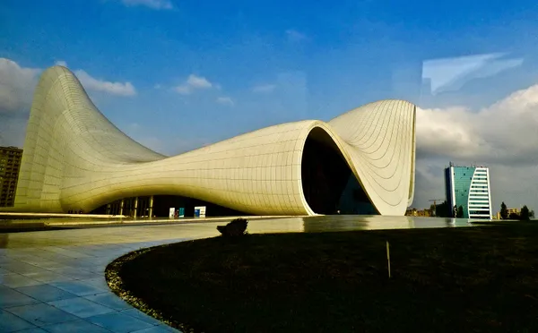 A Bird?  A Plane?  The Curvaceous Heydar Aliyev Center!  Not a Single Straight Line thumbnail