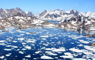 Ice melt in Greenland will significantly affect water levels throughout the world, most of all the equatorial Pacific and South Africa.