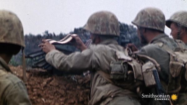 Preview thumbnail for U.S. Marines' First Test Against Japanese Defenses on Okinawa