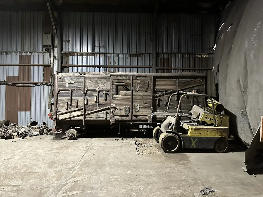 Boxcar in corner