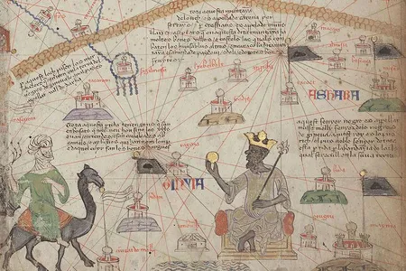 Mansa Musa as seen in the Catalan Atlas.