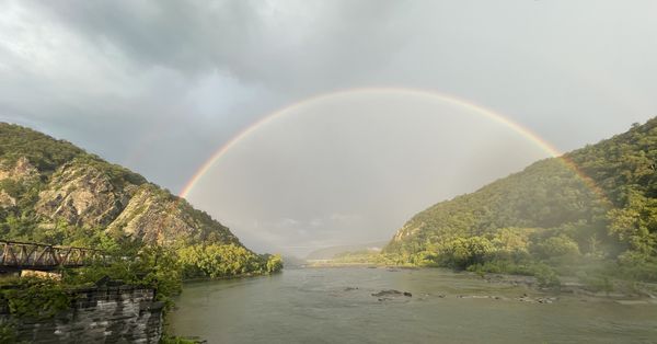 Rainbow over the confluence at Harpers Ferry thumbnail