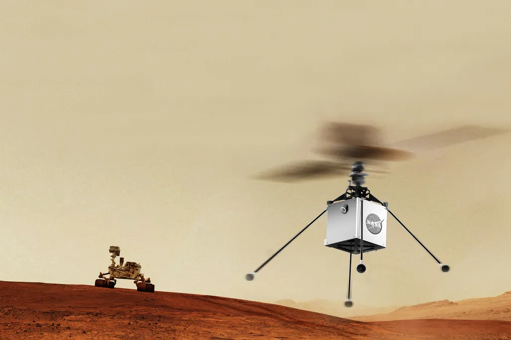 Mars Helicopter rendering