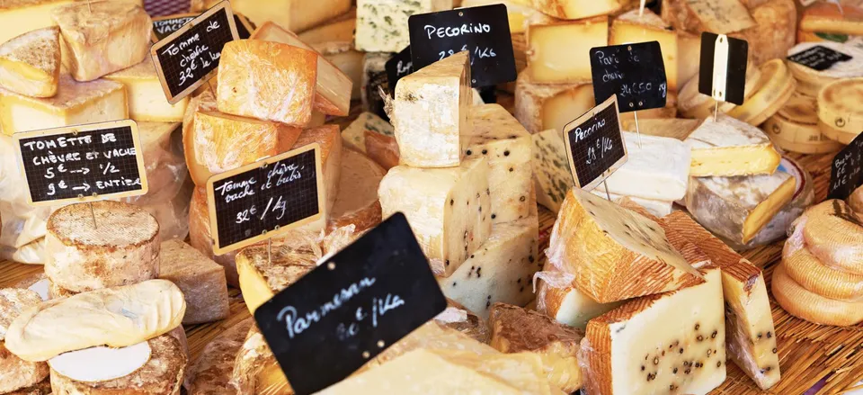  Traditional Provencal cheese market 