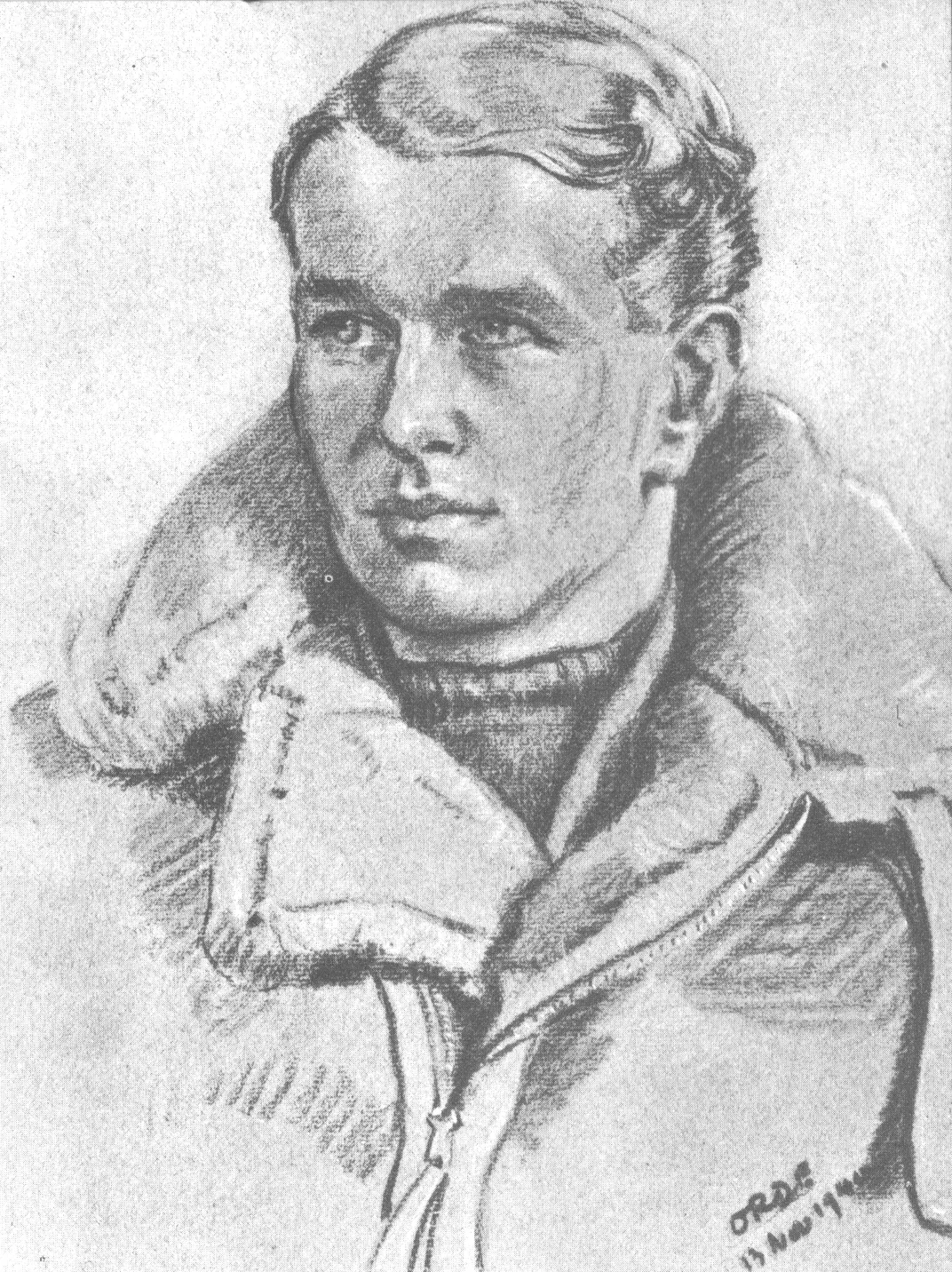 A portrait of John Cunningham, the Royal Air Force pilot nicknamed "Cat's Eyes"