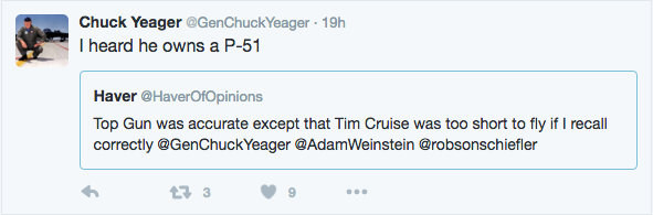 Chuck Yeager’s Wild Week on Twitter