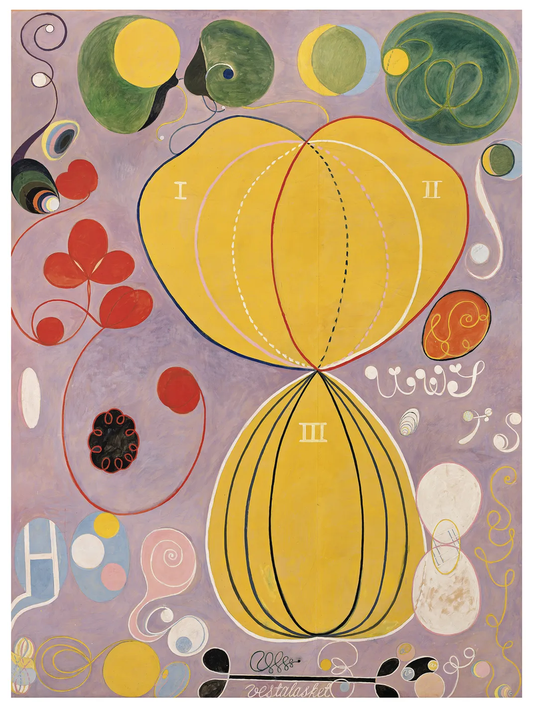 Hilma af Klint, The Ten Largest No. 7—Adulthood, 1907