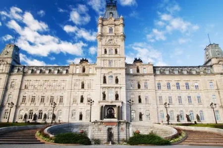 Quebec city's Parliament building, the site of the Place de l'Assemb&eacute;e-Nationale.