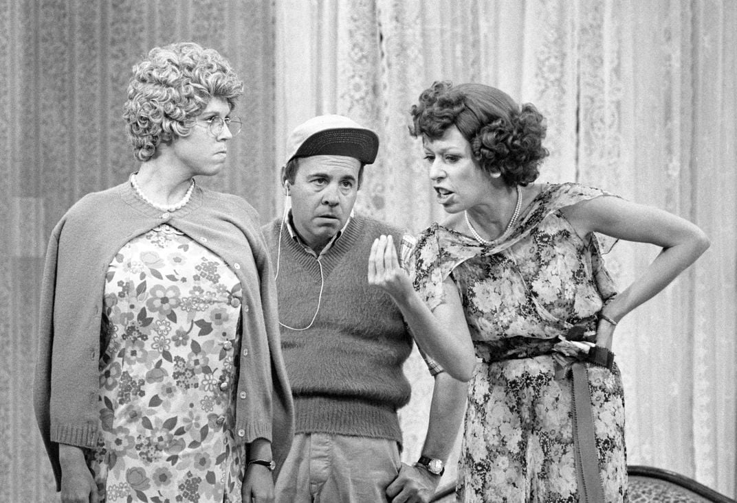 Carol Burnett with Vicki Lawrence and Tim Conway, 1977
