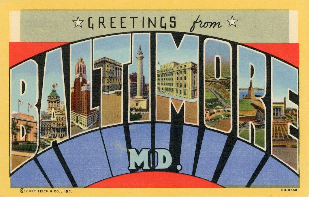Baltimore postcard