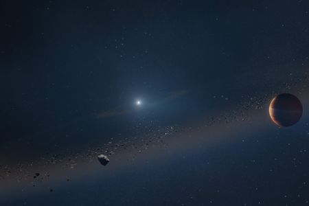 While many white dwarfs are surrounded by the rocky debris of planets destroyed during their red giant phase, only a few have been found with planets intact.