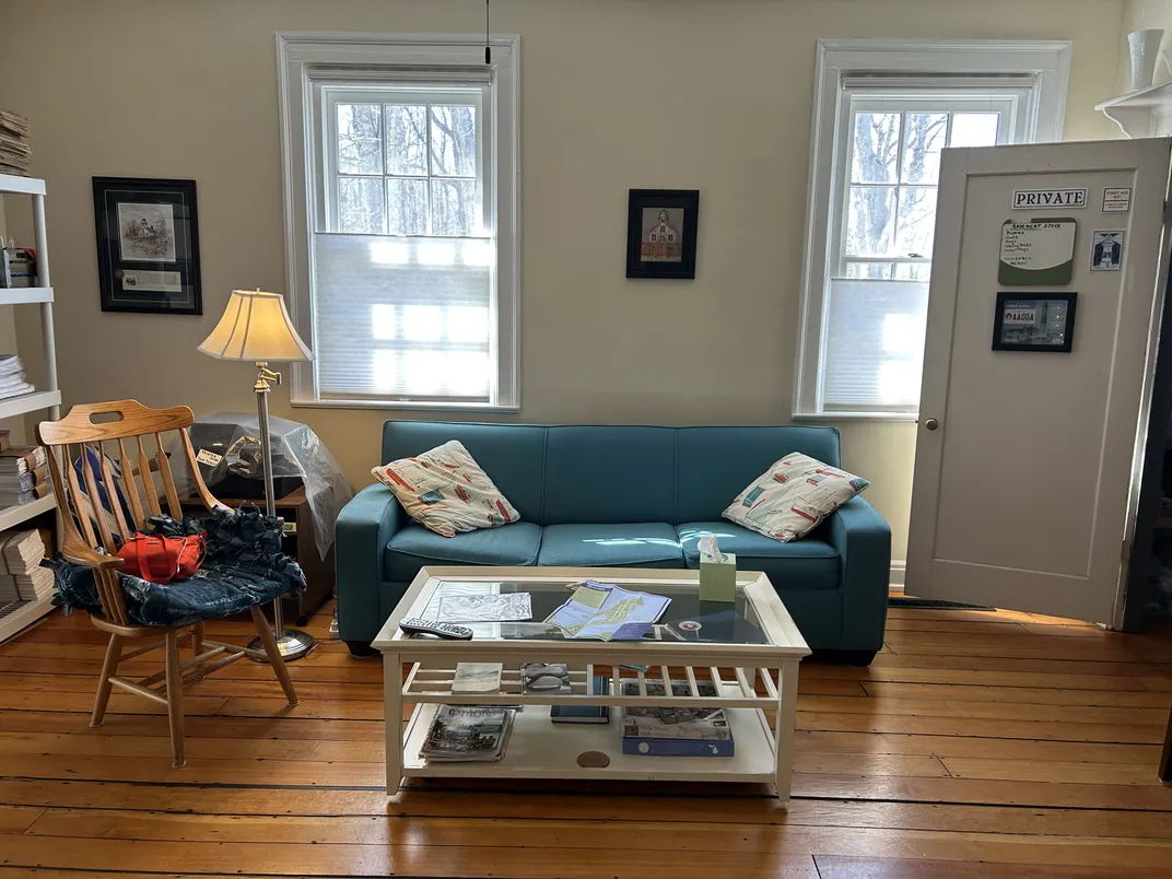 Living room in Mission Point Lighthouse