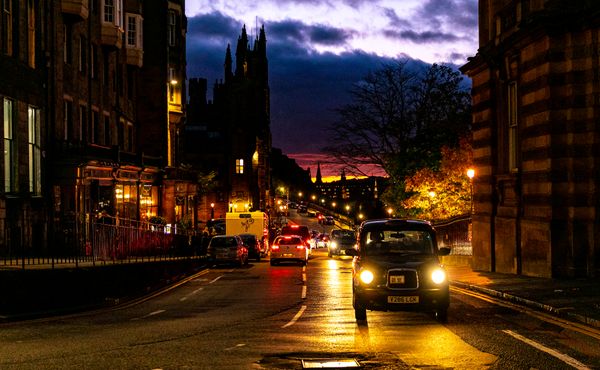 Cars at Night in Edinburgh thumbnail