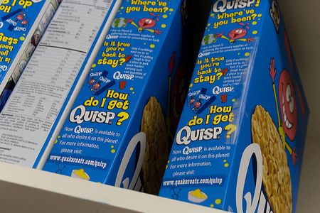 Quisp cereal boxes -- have they returned?