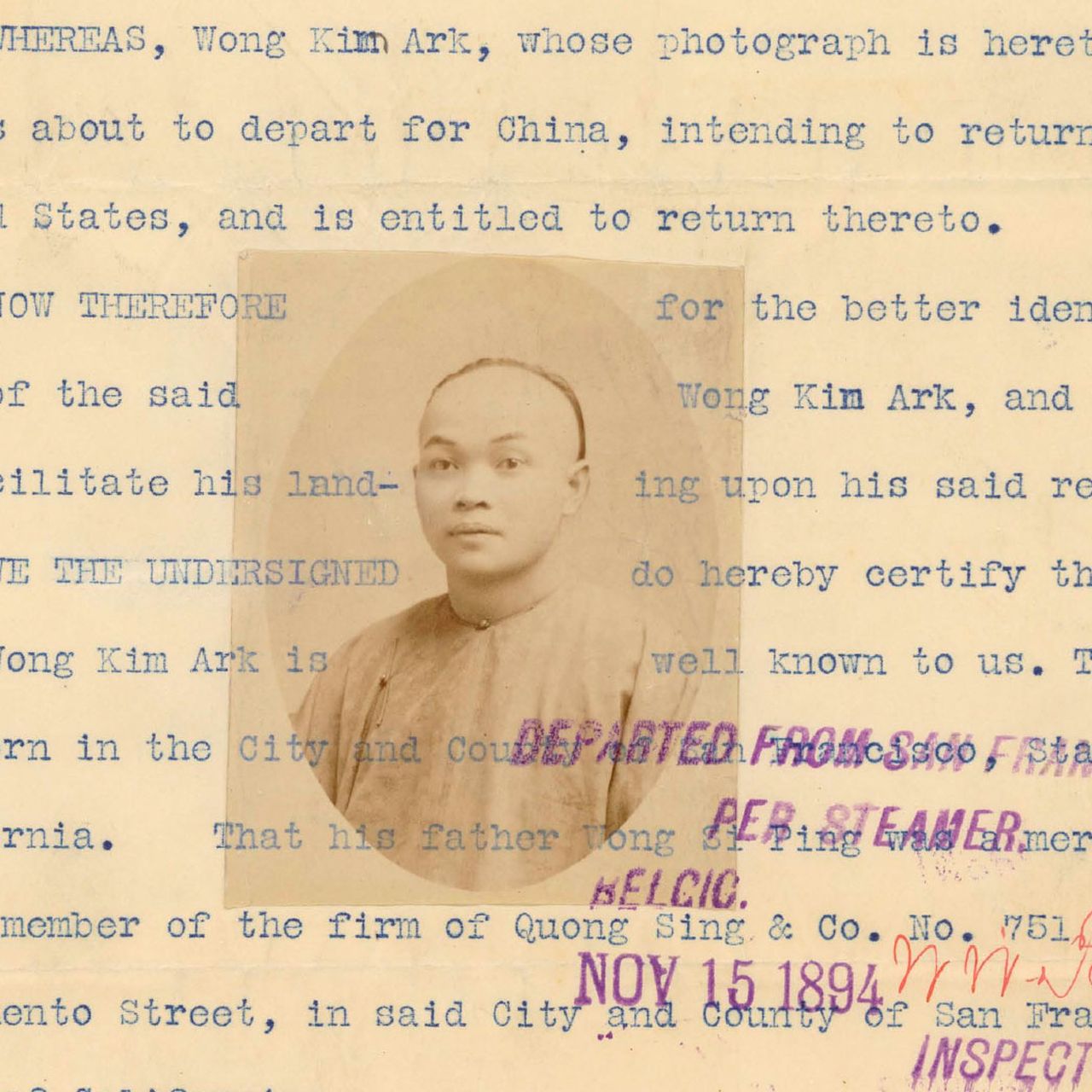 Who Was Wong Kim Ark, the Chinese Immigrant Who Took His Fight for