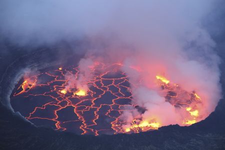 The lava lake that sits atop Mount Nyiragongo in the Democratic Republic of the Congo is the largest in the world.&nbsp;