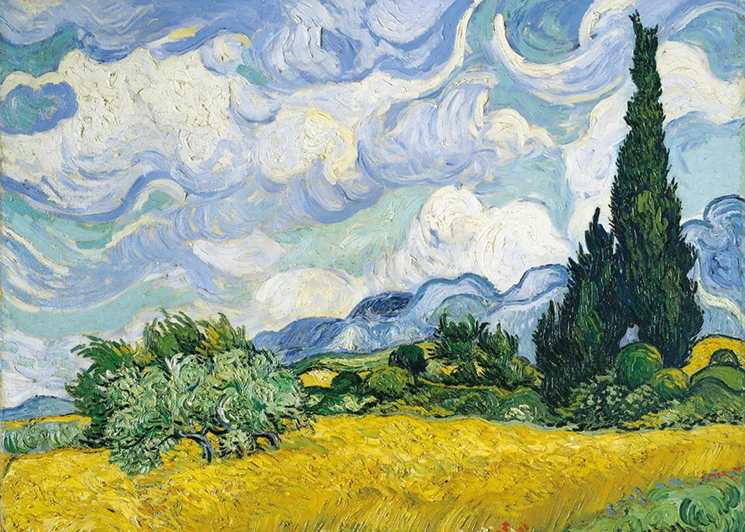 "Wheat field With Cypresses" by Vincent Van Gogh