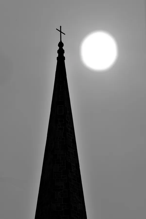 a backlit steeple thumbnail