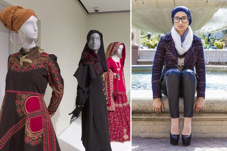 Saba Ali, right, and Contemporary Muslim Fashions on view at Cooper Hewitt, Smithsonian Design Museum