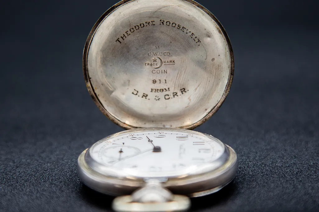Watch with engraving