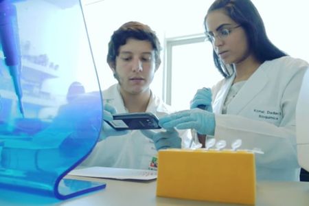 Developed by Komal Dadlani, Lab4U apps take advantage of a smartphone's built-in sensors.