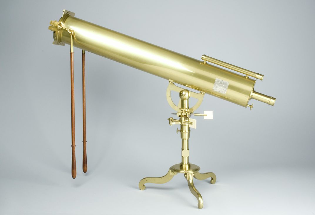 A reflecting telescope used by Williams' team during the expedition