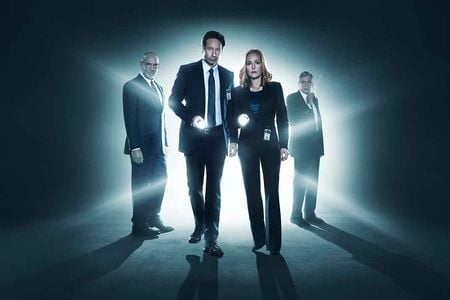 Left to Right: Mitch Pileggi, David Duchovny, Gillian Anderson and William B. Davis—there has been no official announcement about whether an 11th season will pick up where the recent cliffhanger left off.