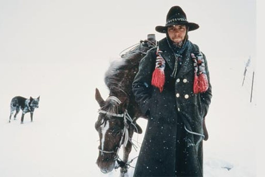 Gerald Mack, with his horse, Sky, and dog, Cisco Kid
