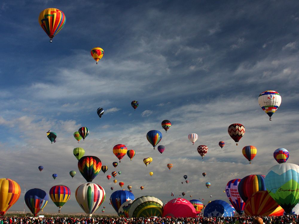 Mass Ascension at the Balloon Fiesta, Albuquerque, New Mexico