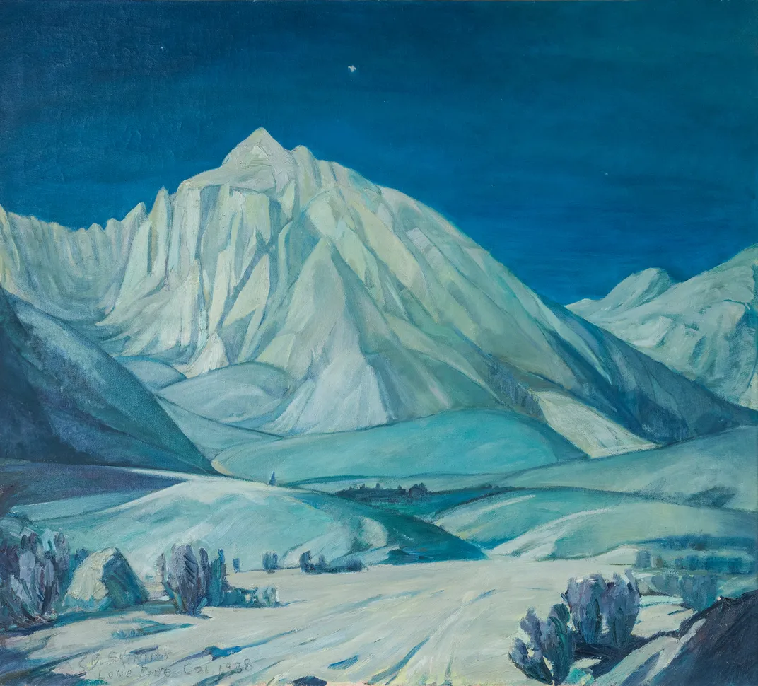 Charlotte Skinner, Silence (Lone Pine Sierra), 1938, oil on canvas