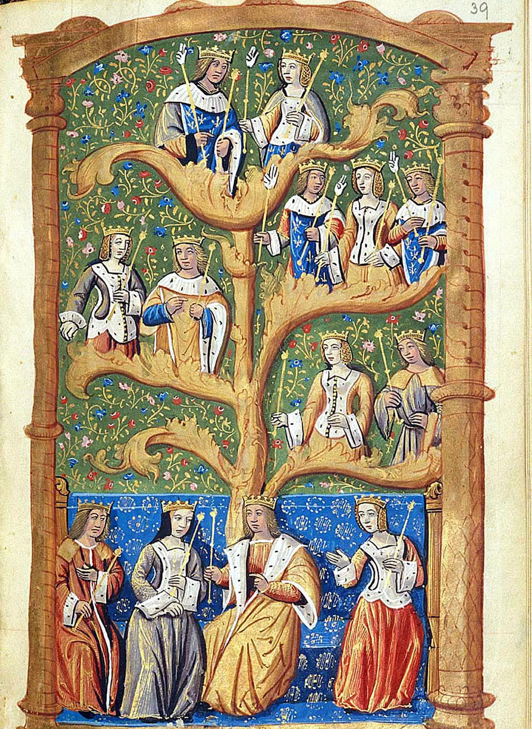 A depiction of the coronation of Queen Claude, wife of Francis I of France